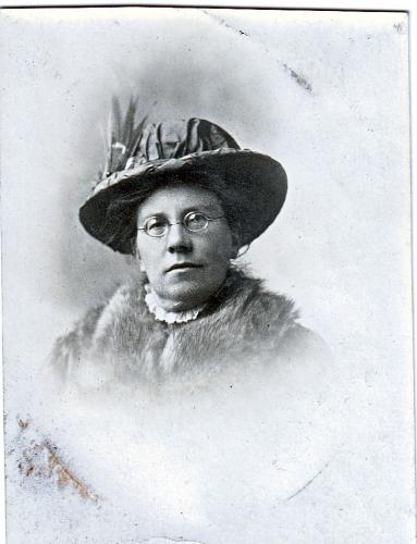 Enclosed in frame with picture of David Yair's sister
